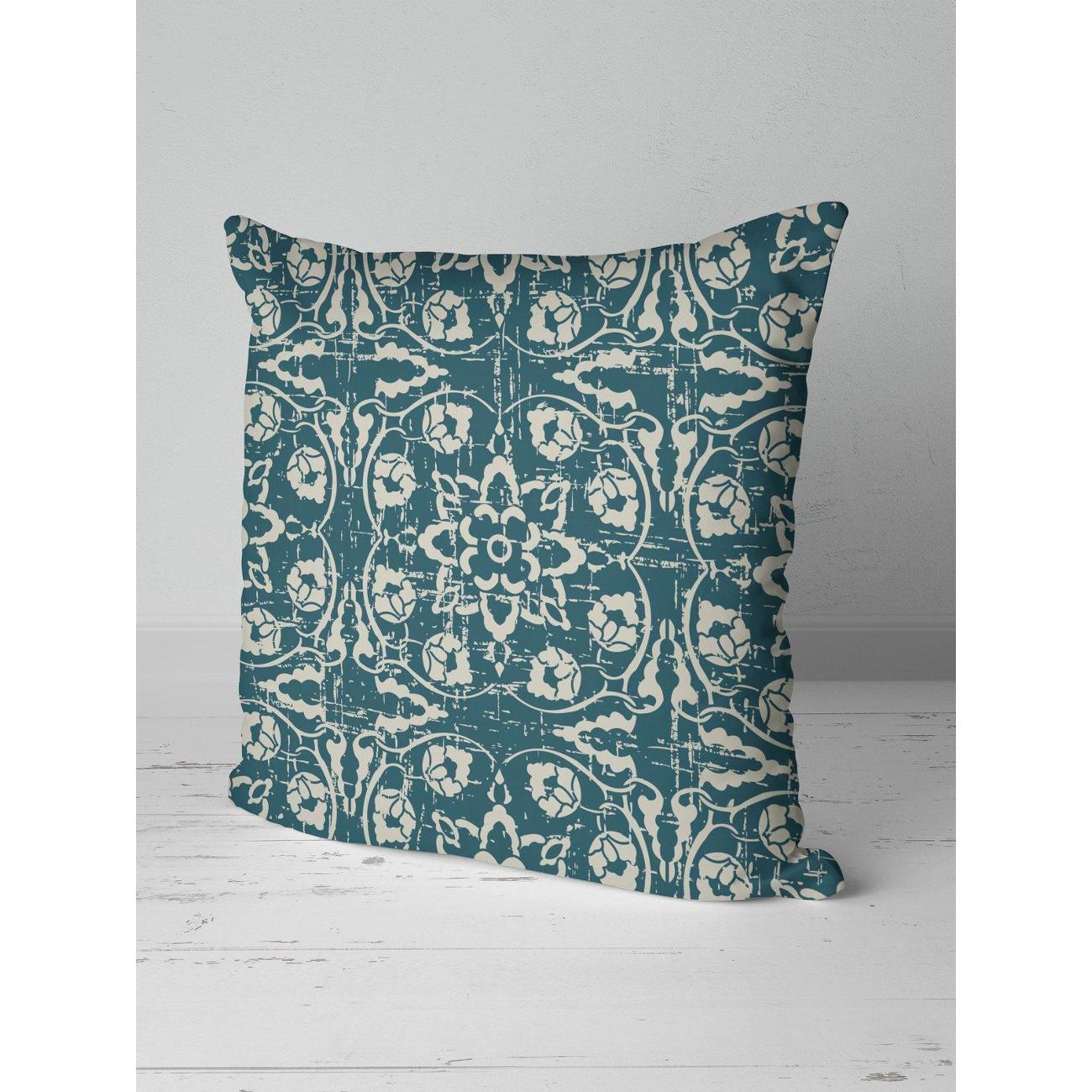 Подушка PrintyFull Тёмно-синий орнамент FP11041015