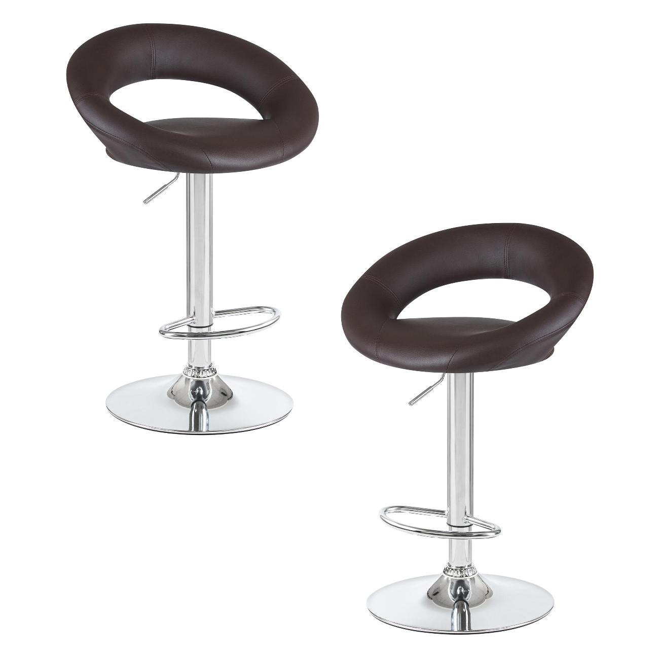 Стул барный DOBRIN MIRA коричневый 2шт