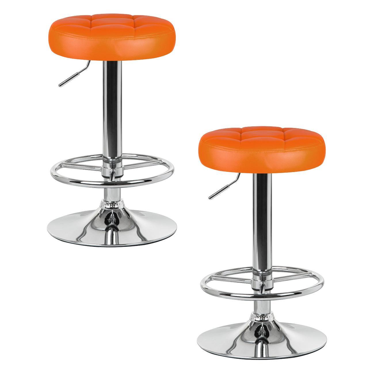 Стул барный DOBRIN BRUNO оранжевый 2шт