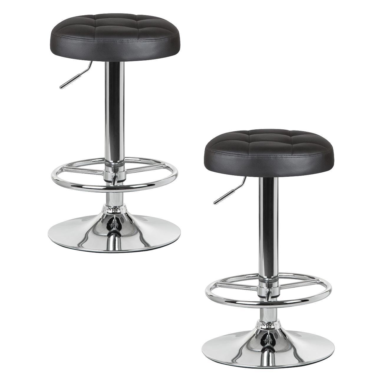 Стул барный DOBRIN BRUNO черный 2шт фото