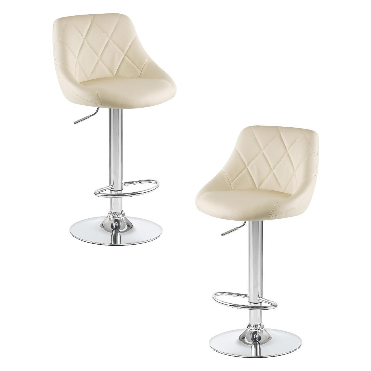 Стул барный DOBRIN LOGAN кремовый 2шт фото