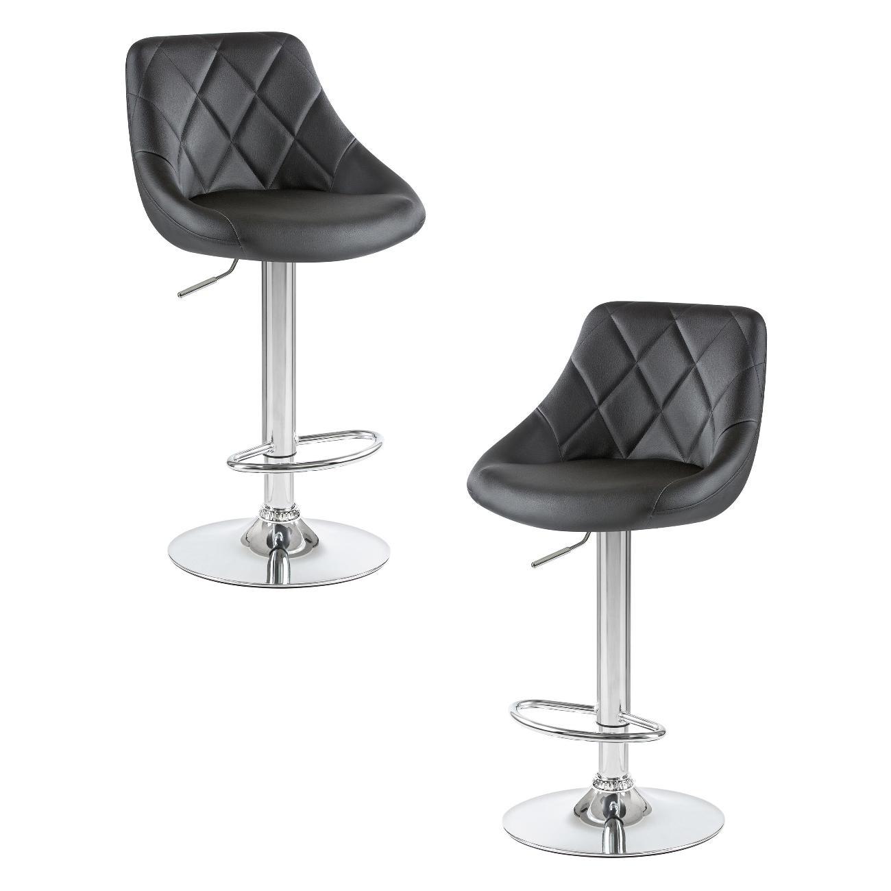 Стул барный DOBRIN LOGAN черный 2шт