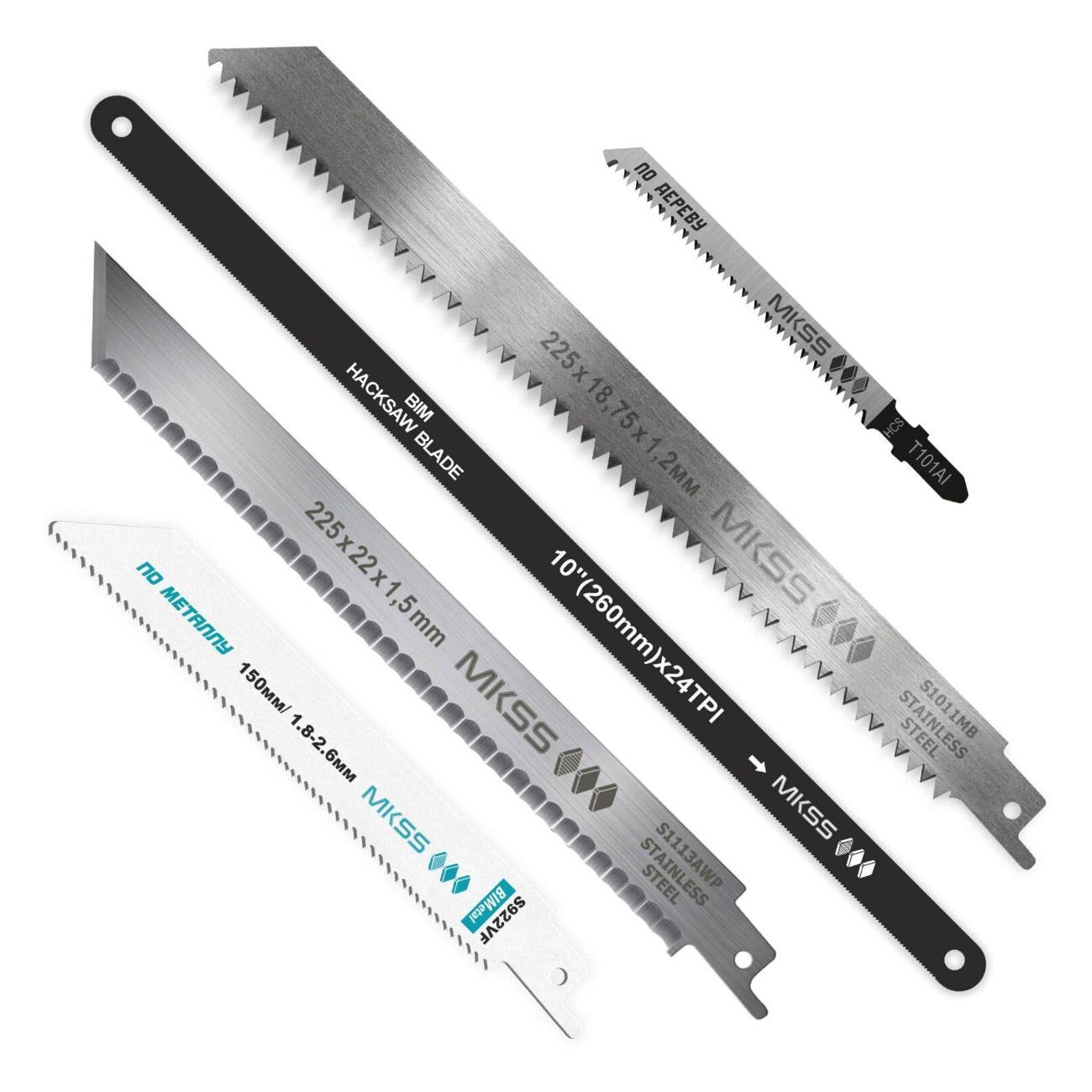 Пила сабельная MKSS Набор из полотен с универсальной рукояткой MKSS