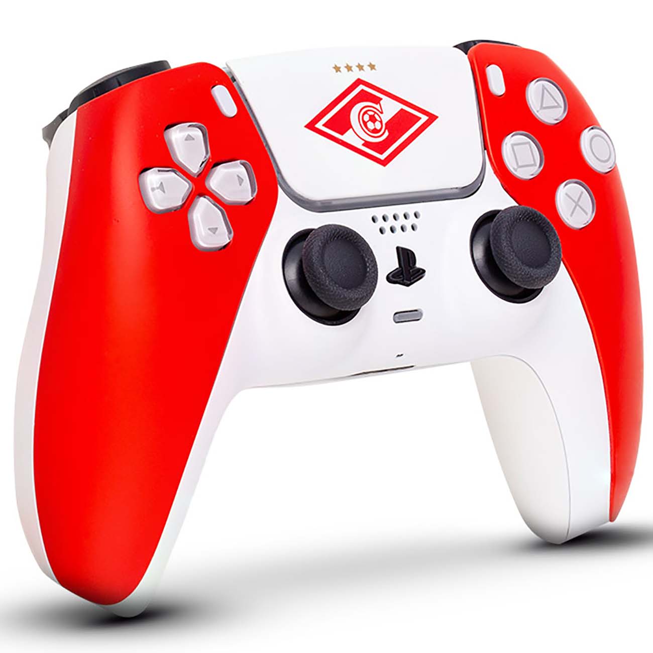 Геймпад для консоли PS5 PlayStation 5 Rainbo DualSense Спартак. Красно-Белый