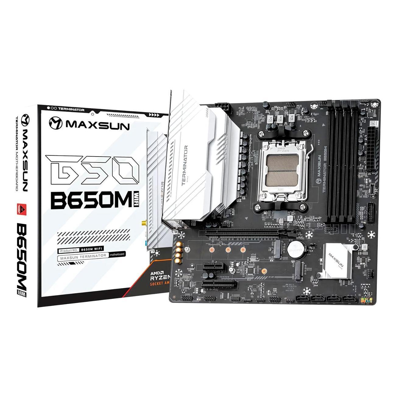 Материнская плата MAXSUN MS-Terminator B650M WIFI6 (AM5, mATX)
