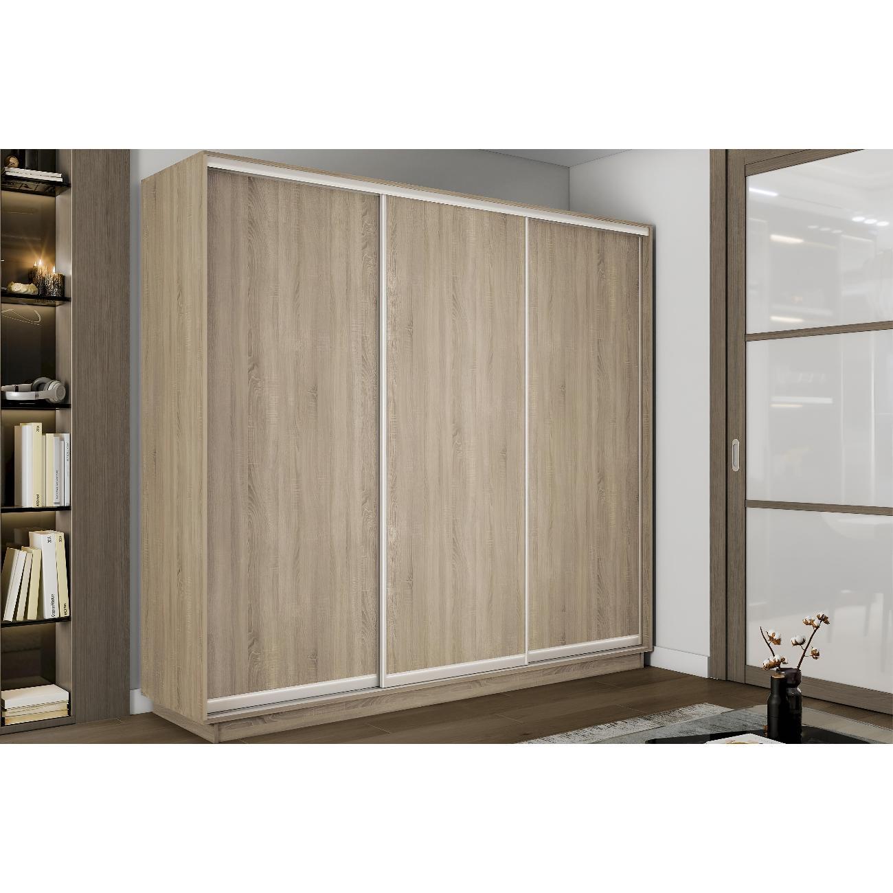 Шкаф-купе Е1 2,1 Экспресс 3-х дверный 210х240х60 ДСП Сонома