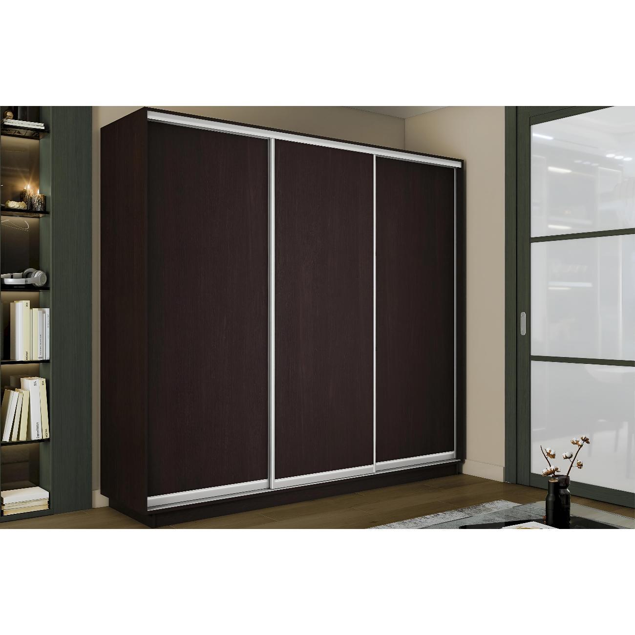 Шкаф-купе Е1 1,8 Экспресс 3-х дверный 180х240х60 ДСП венге