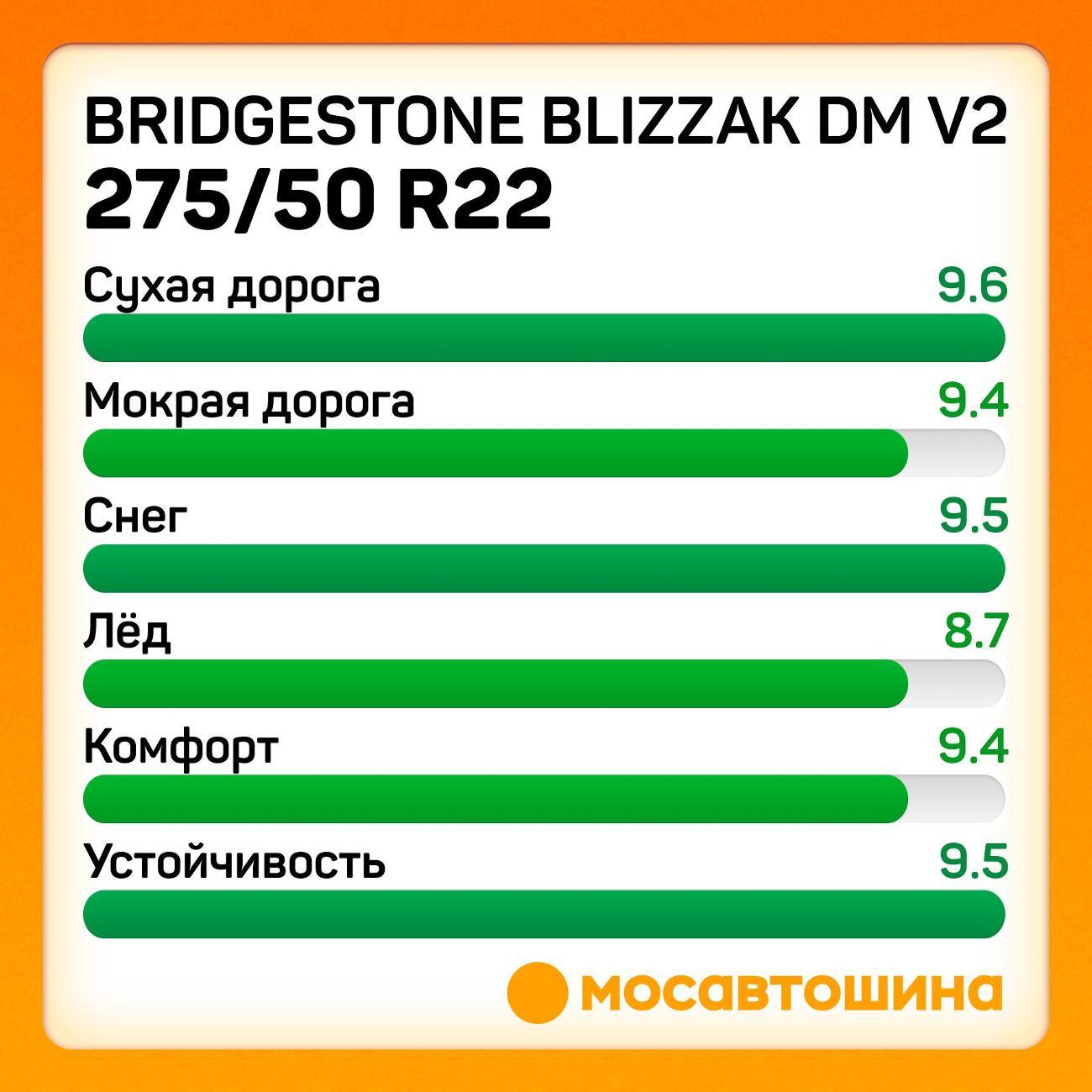 Шина автомобильная Bridgestone Blizzak DM V2