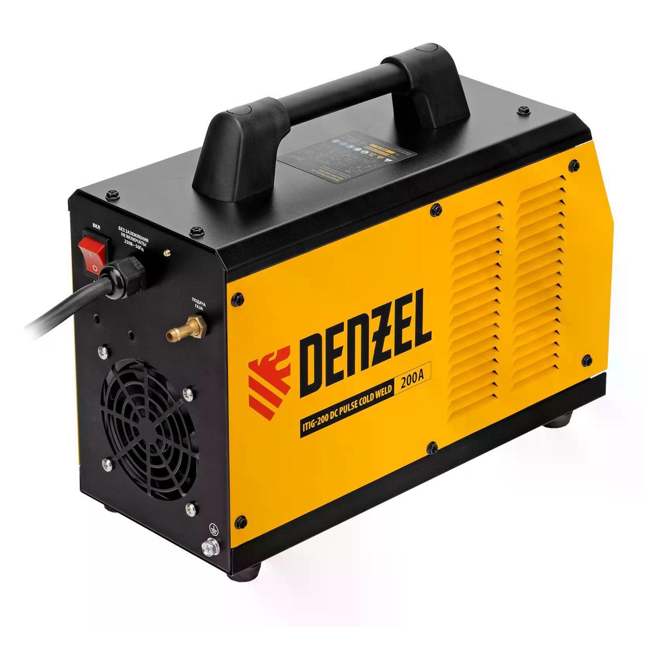 Аппарат аргонодуговой сварки DENZEL ITIG-200 DС Pulse Cold Weld