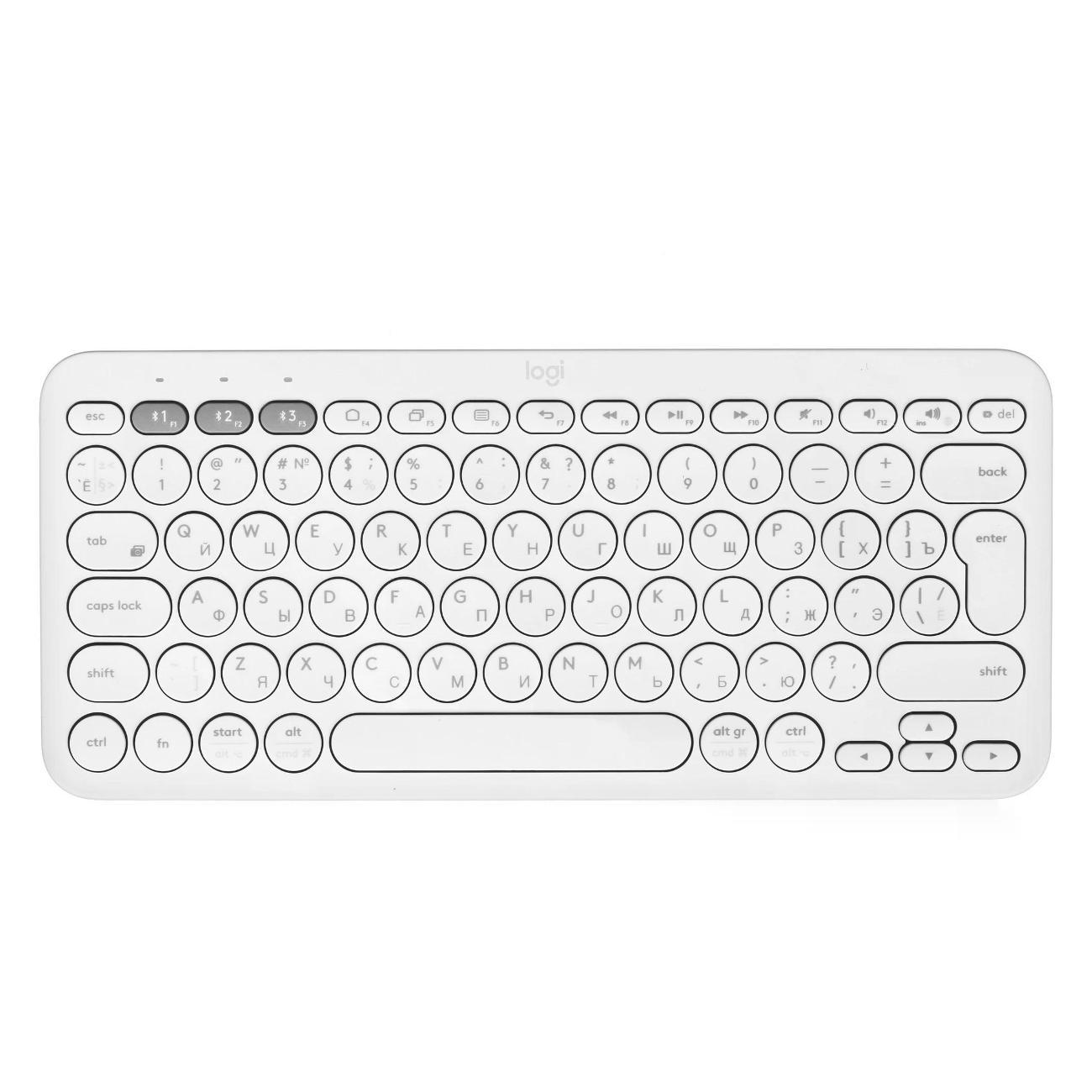 Клавиатура беспроводная Logitech K380 (920-009163) белый