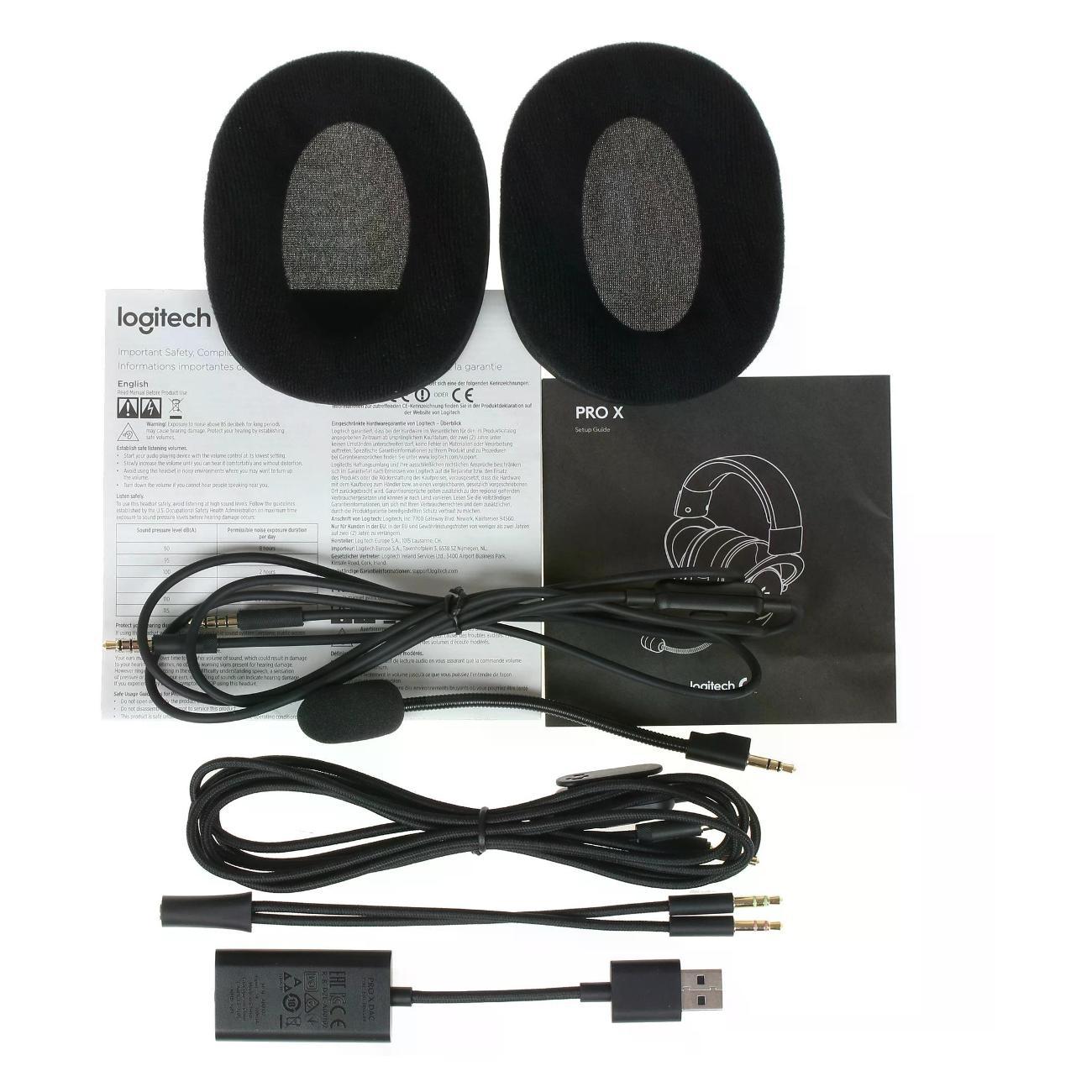 Игровые наушники Logitech G PRO X (981-000819) черный