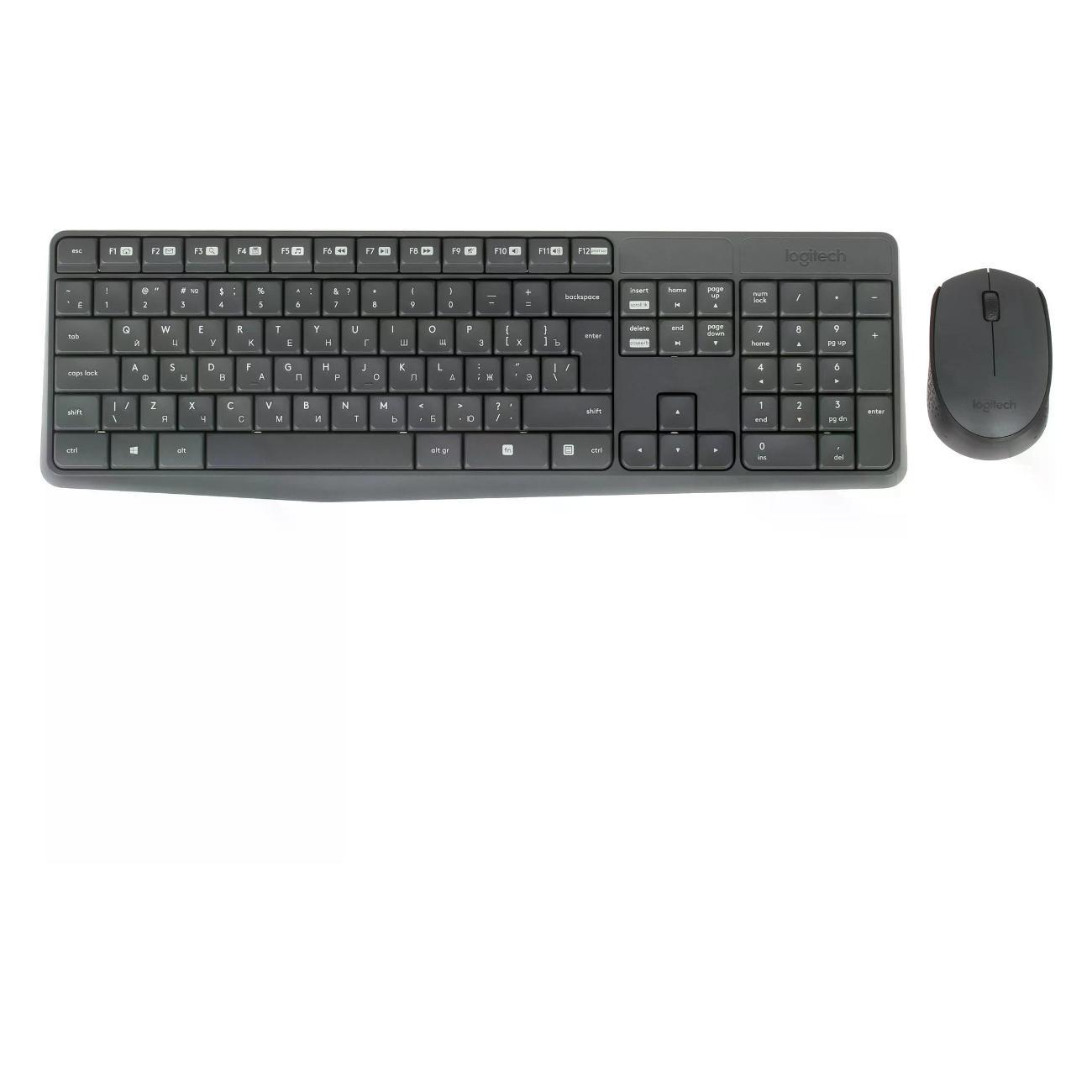 Комплект клавиатура+мышь Logitech MK235 (920-007949) черный