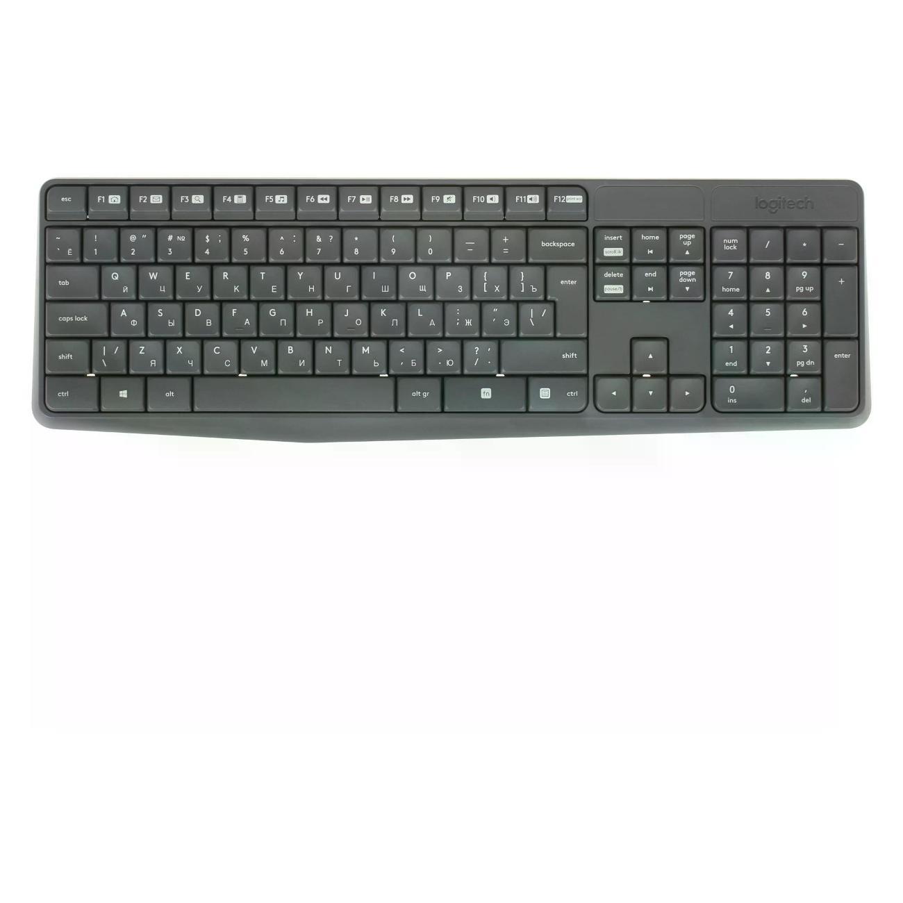 Комплект клавиатура+мышь Logitech MK235 (920-007949) черный