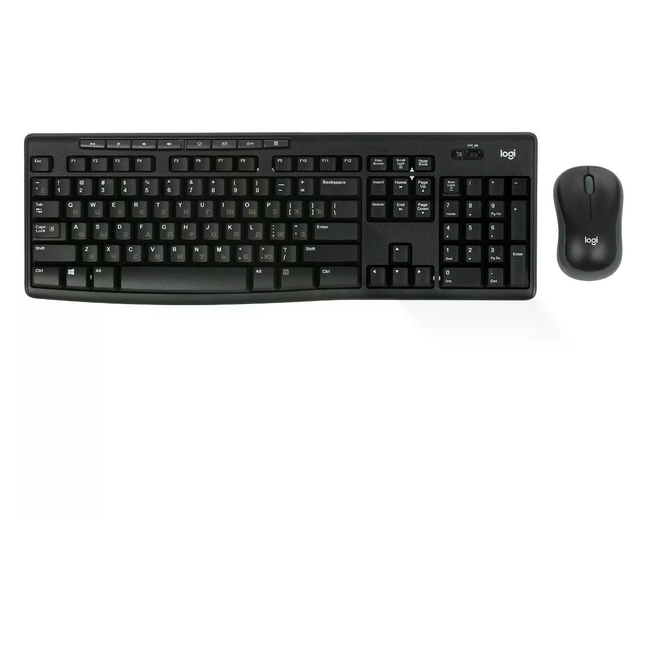 Комплект клавиатура+мышь Logitech MK270 (920-003381) черный
