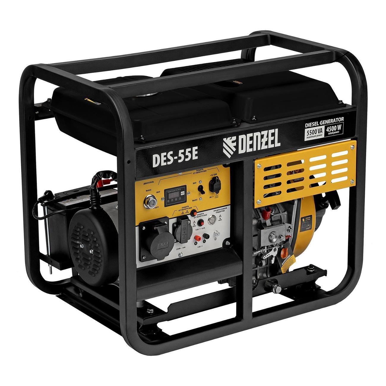 Генератор DENZEL DES-55E фото