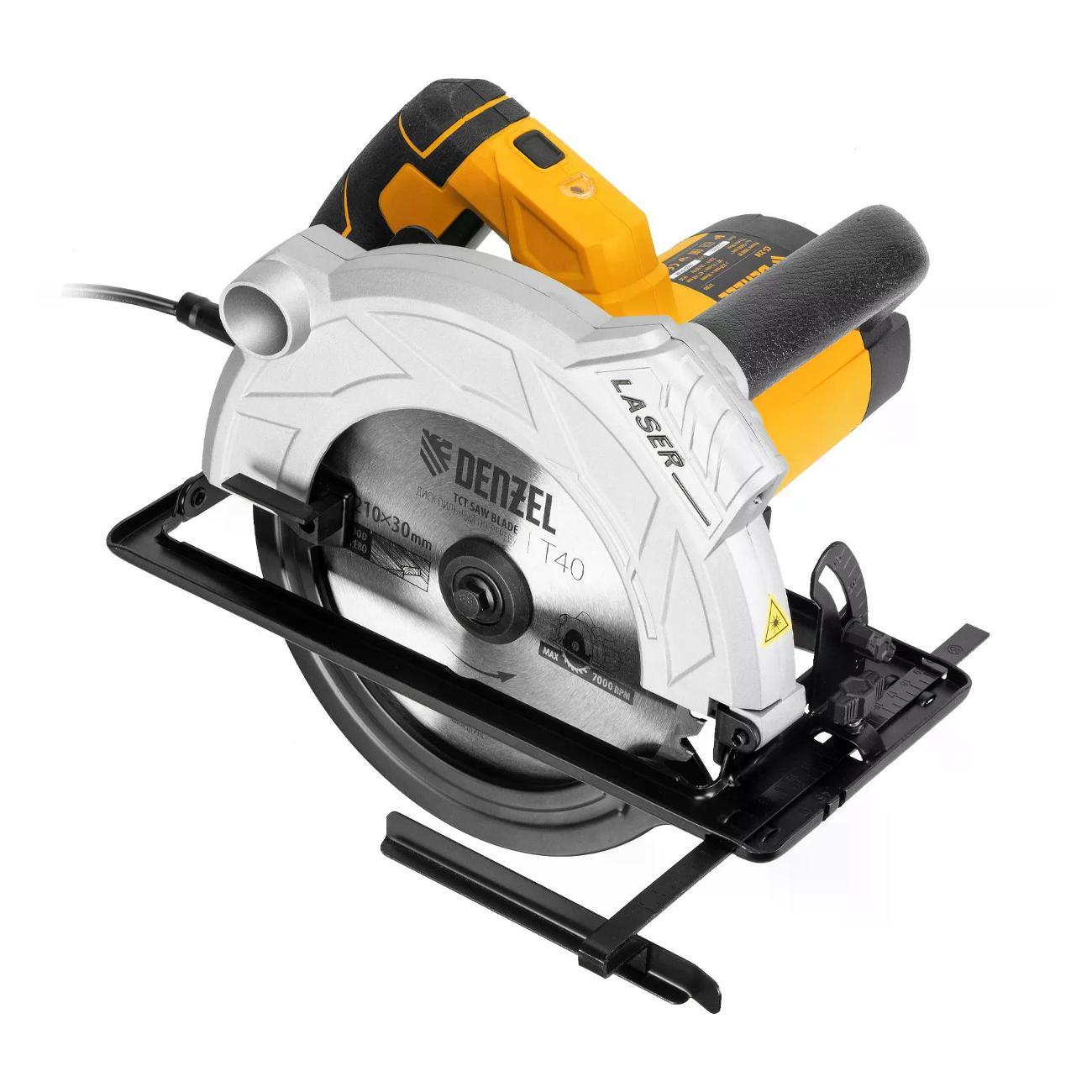 Пила циркулярная DENZEL CS-210