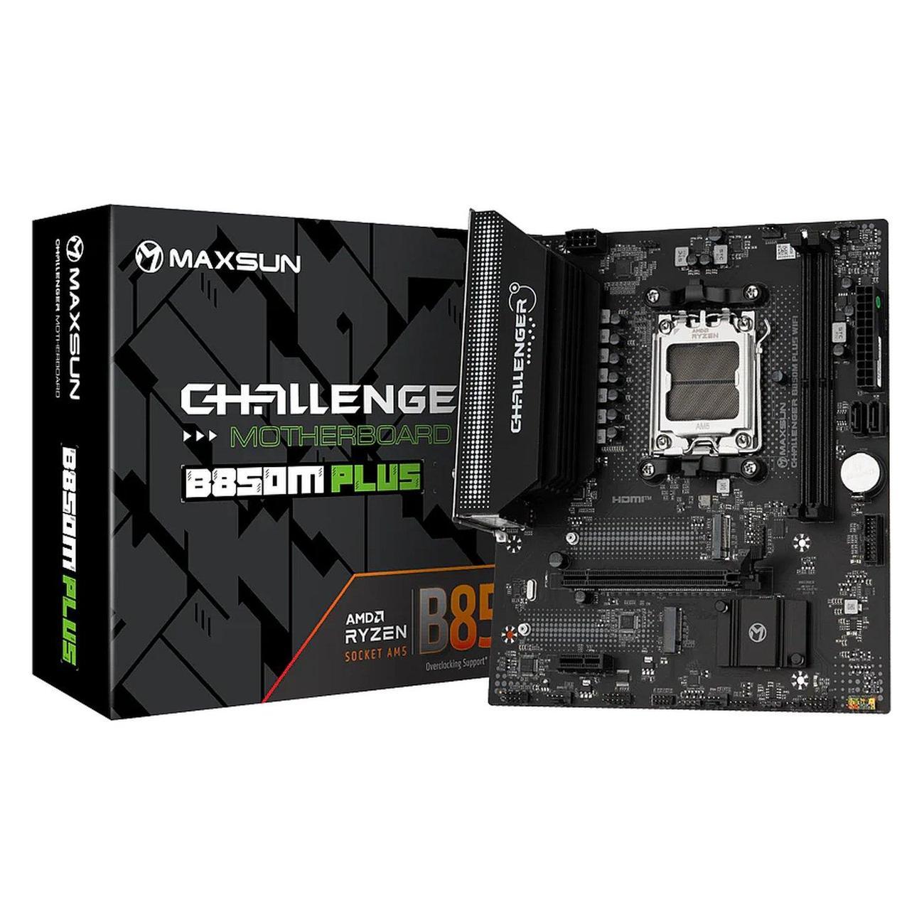 Материнская плата MAXSUN MS-Challenger B850M PLUS WIFI (AM5, mATX)