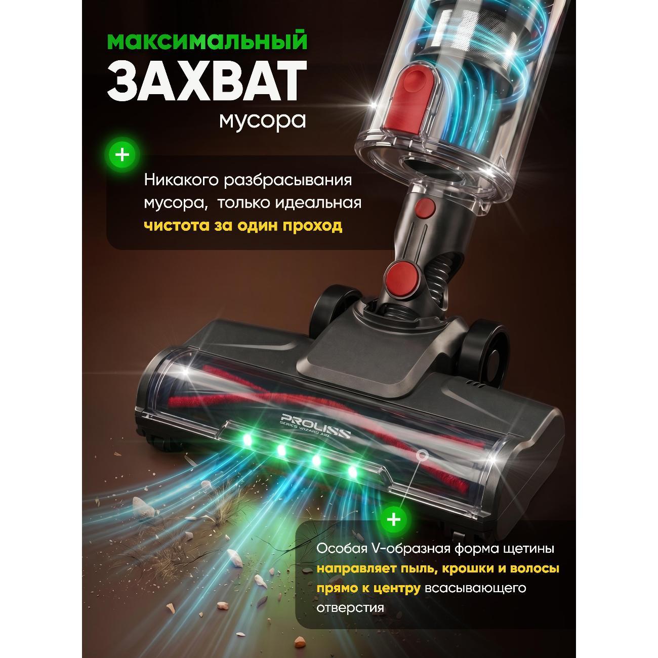Пылесос вертикальный Proliss PRO-3613 Мощный Беспроводной