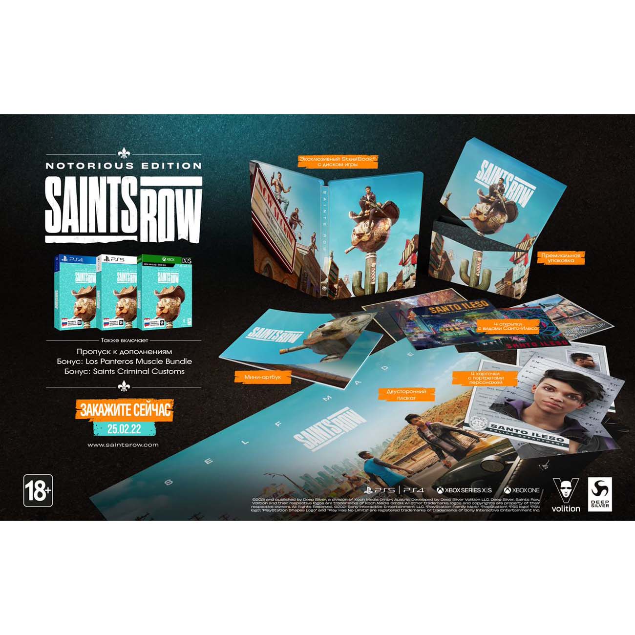 PS4 игра Deep Silver Saints Row. Notorious Edition