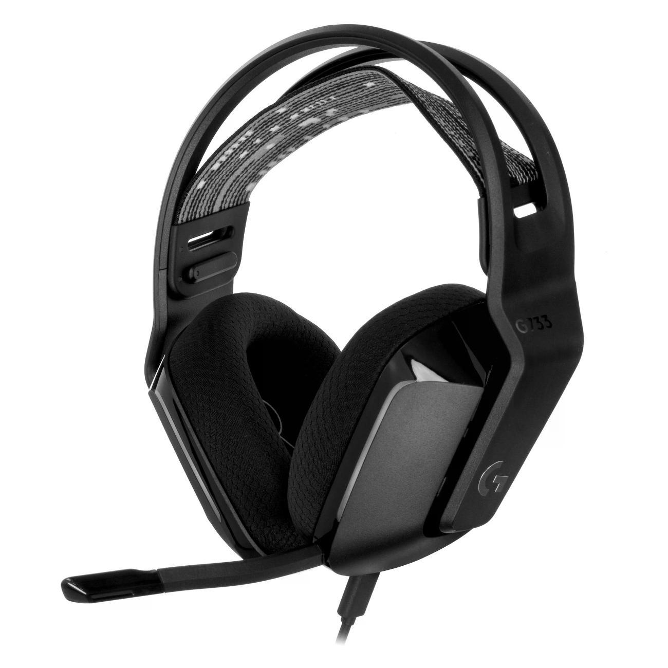 Игровые наушники Logitech G733 Lightspeed (981-000866) черный