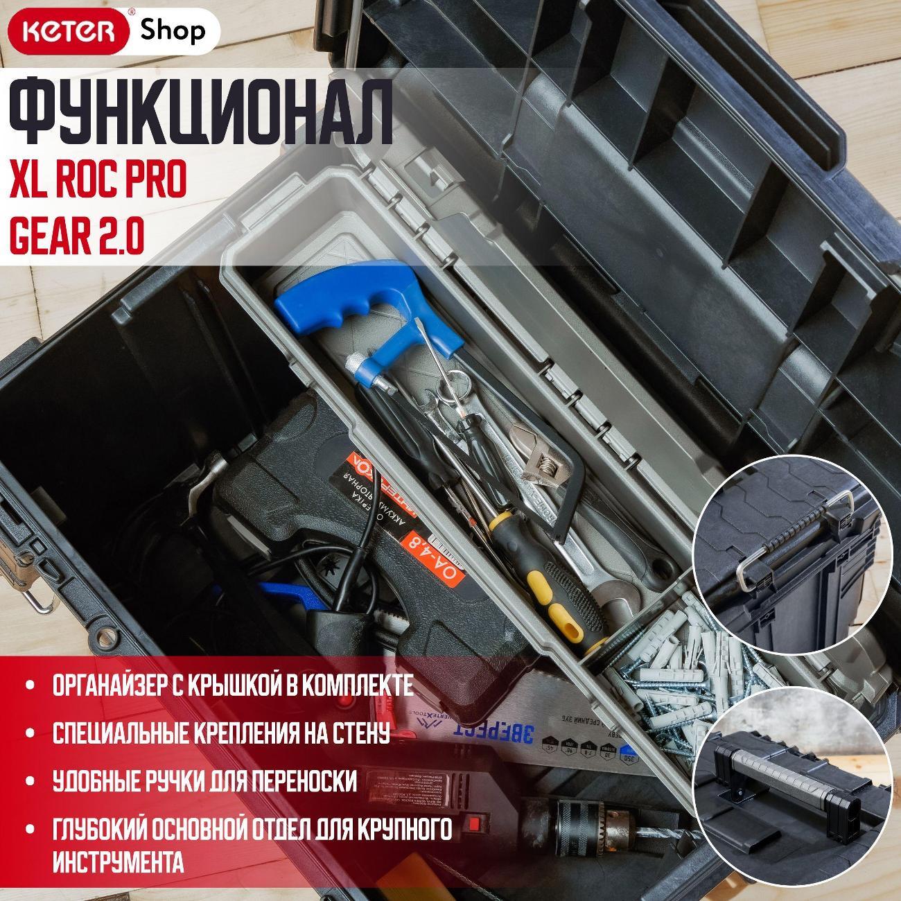 Ящик для хранения инструмента Keter ROC Pro Gear 2.0 Tool box XL