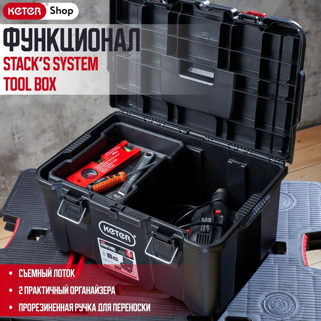 Ящик для хранения инструмента Keter STACK N# ROLL_1