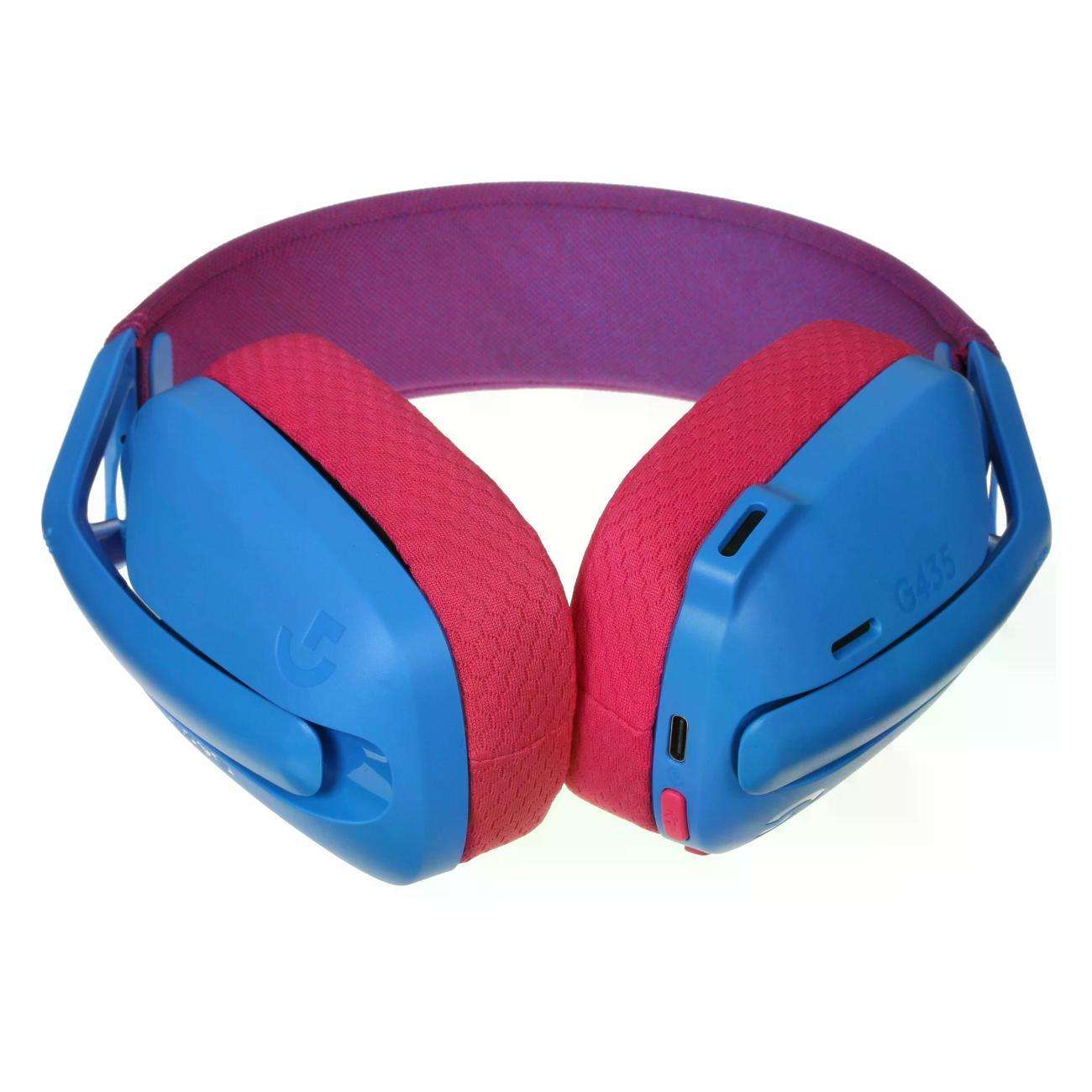 Игровые наушники Logitech G435 голубые