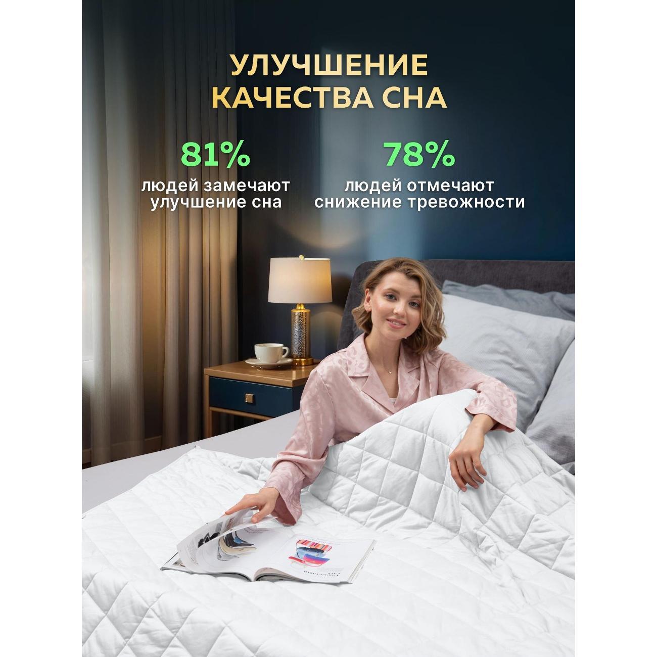 Одеяло WELLINAGRAVITY Тяжелое одеяло 12 кг 200х220 евро