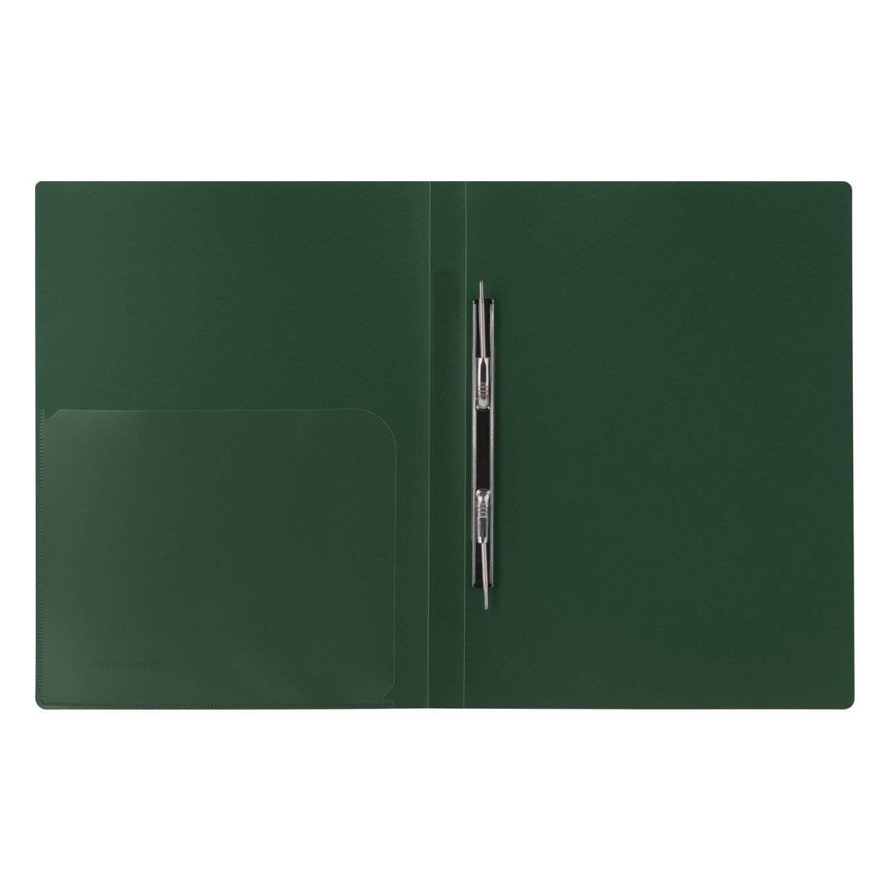 Папка Brauberg Папка-мет.скоросш BRAUBERG Диагональ зелен до 100