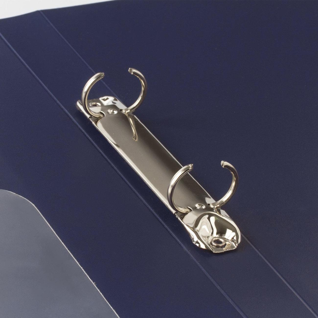 Папка Brauberg Папка 2кольца BRAUBERG Диагональ 25мм,т-син, 170л