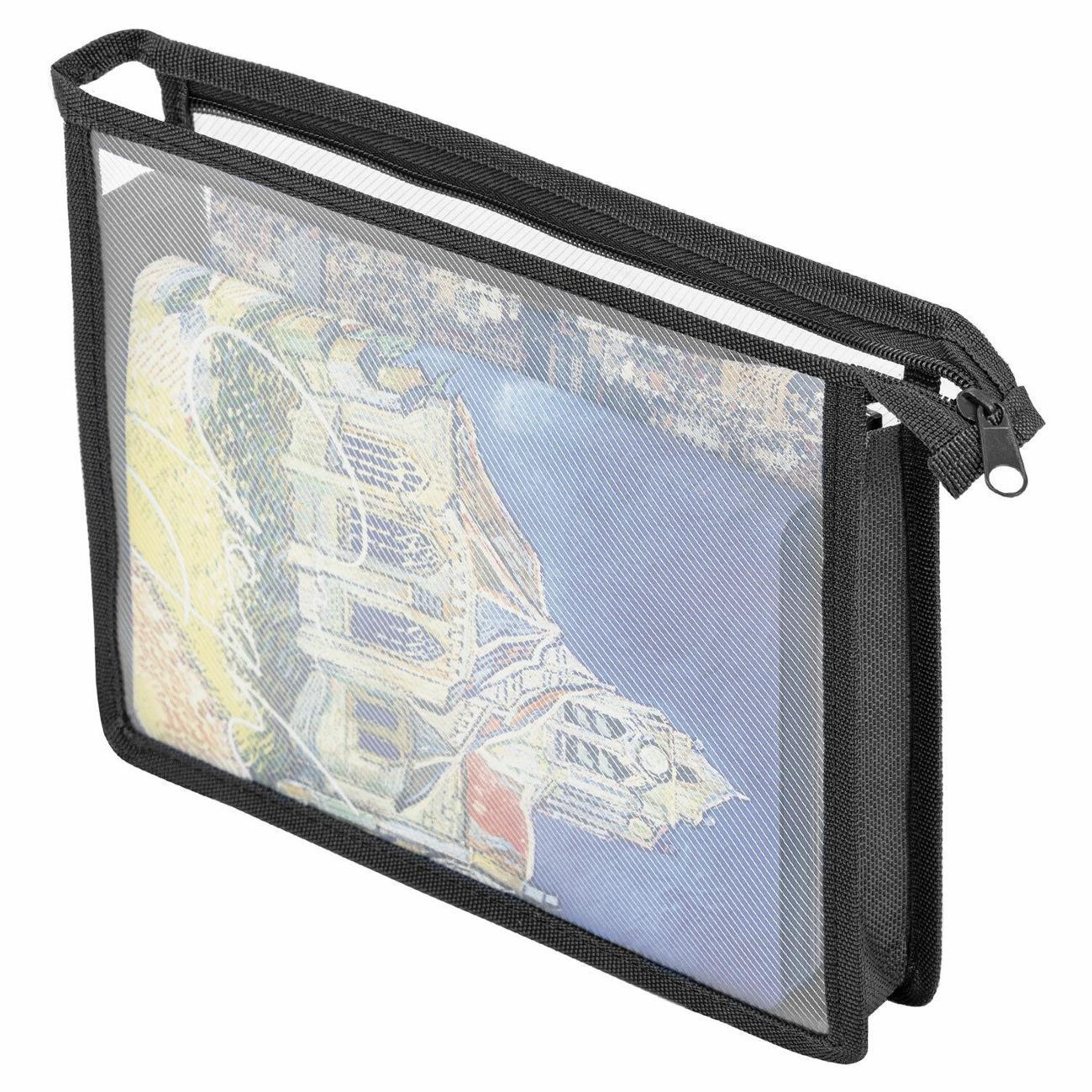 Папка Пифагор Папка д/тетрадей ПИФАГОР А5 молния сверху Чёрная