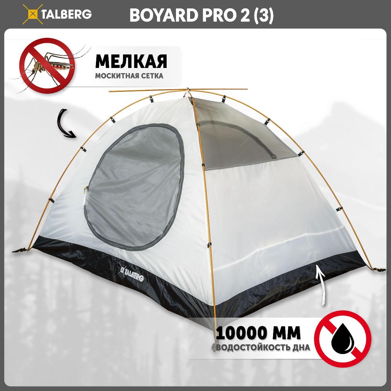 Палатка туристическая Talberg BOYARD PRO 3 красная