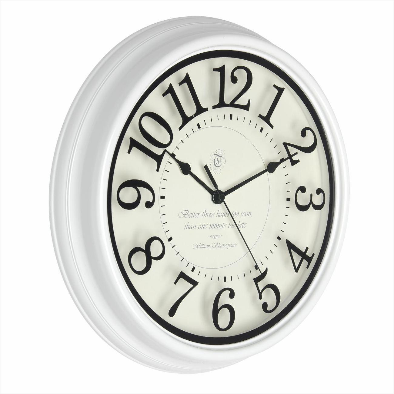 Часы настенные TROYKATIME Белая Классика