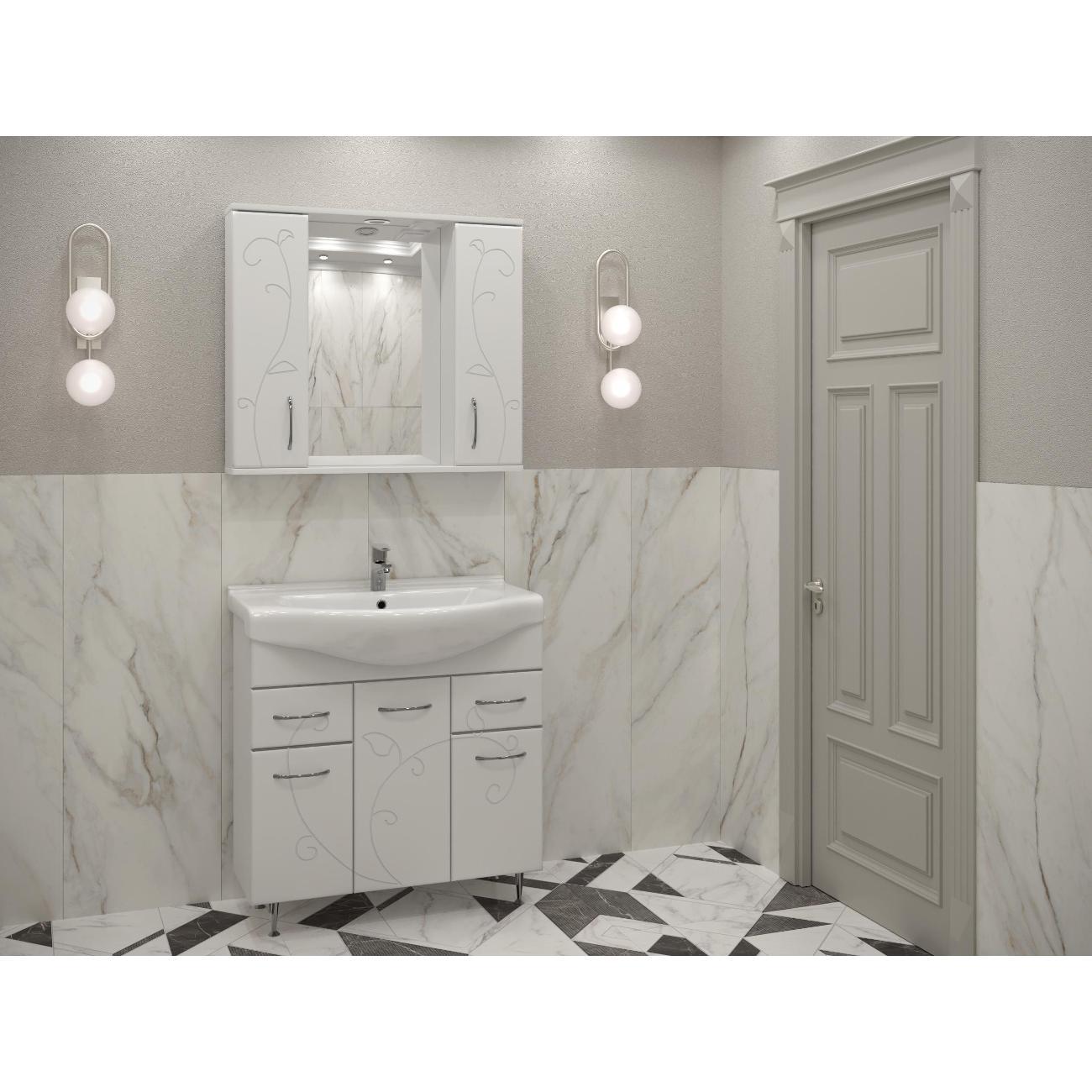 Шкаф для ванной комнаты Stella Polar Фантазия 80/С