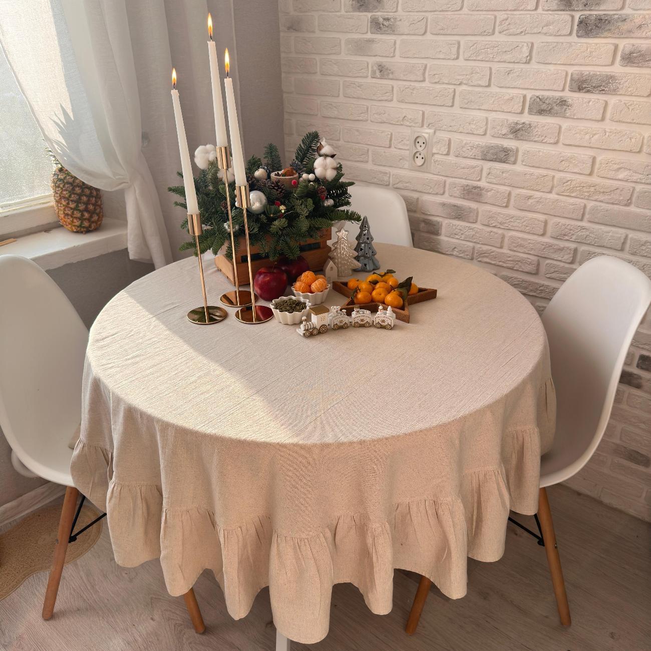 Скатерть Home Flax Skatert-KRUG