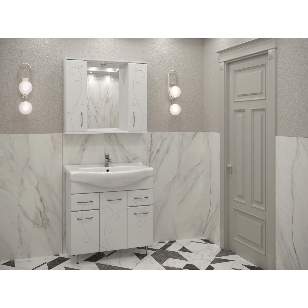 Тумба для ванной Stella Polar Фантазия 80