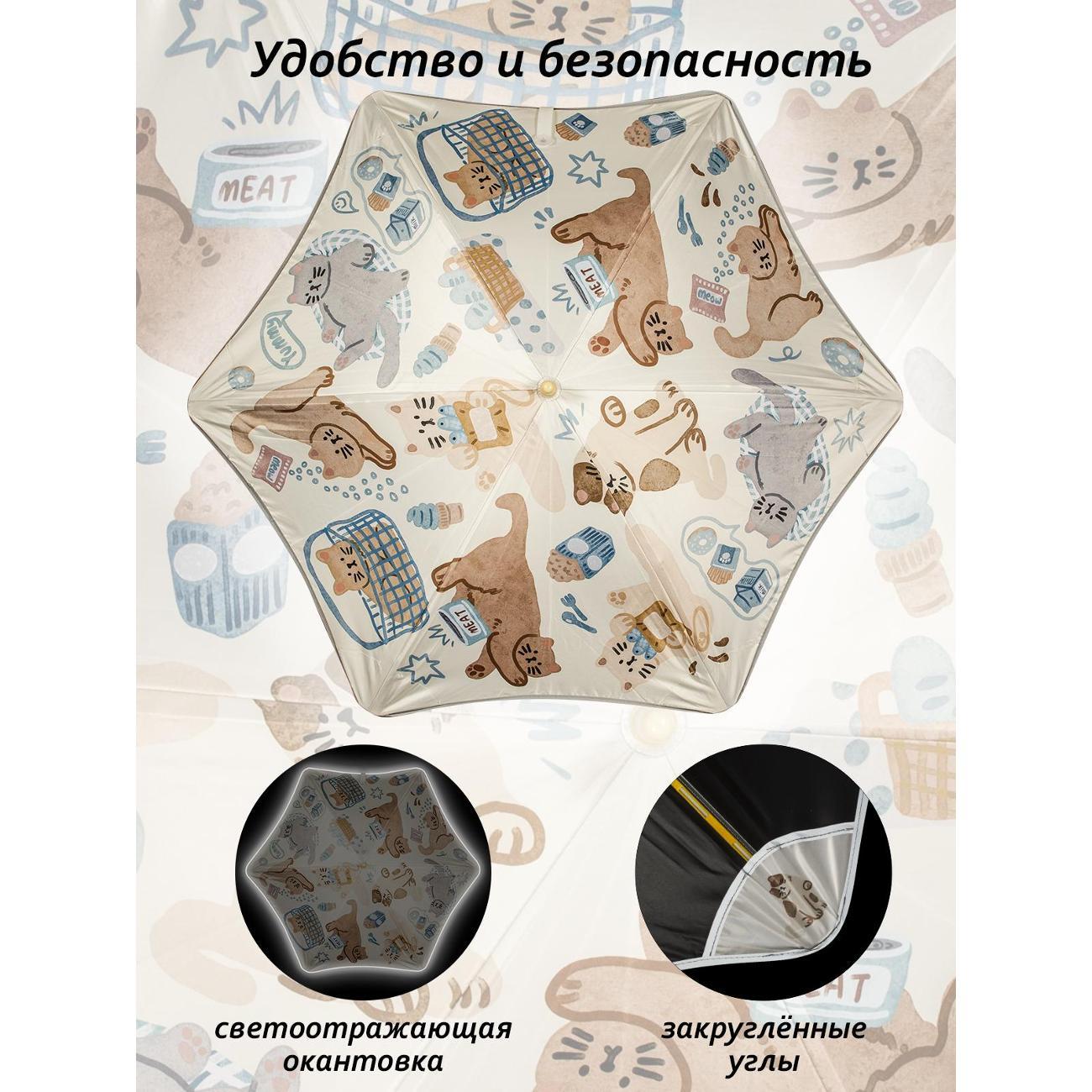 Зонт Белоснежка День кота Механический