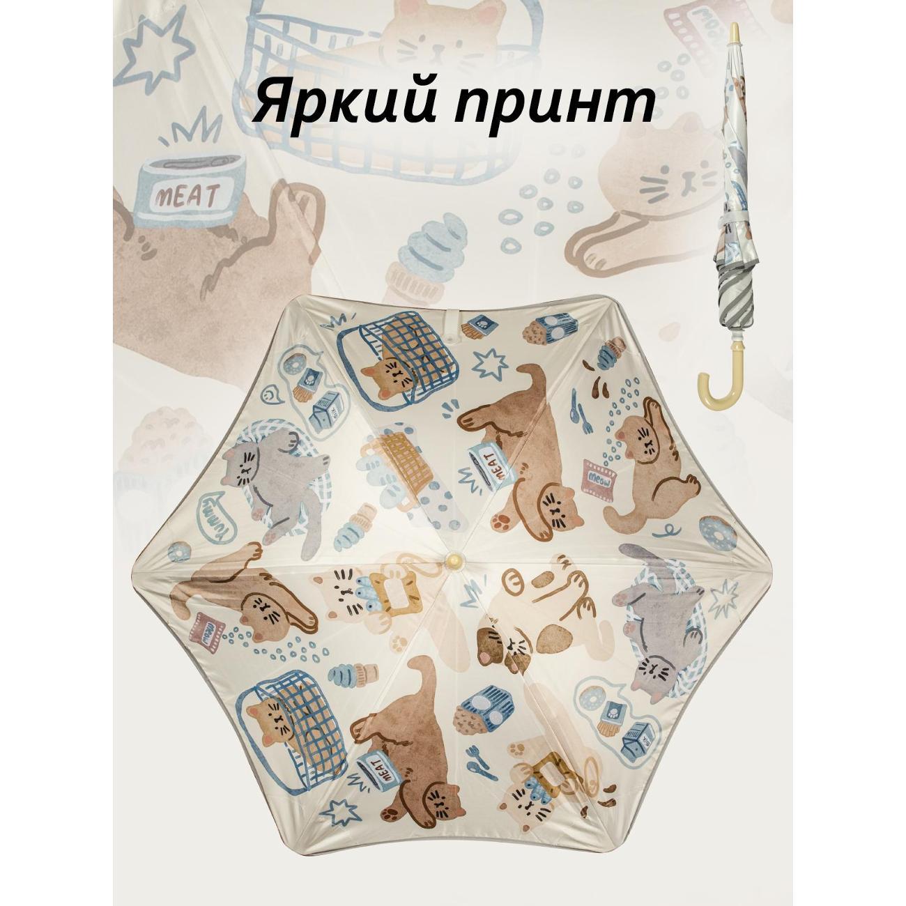 Зонт Белоснежка День кота Механический