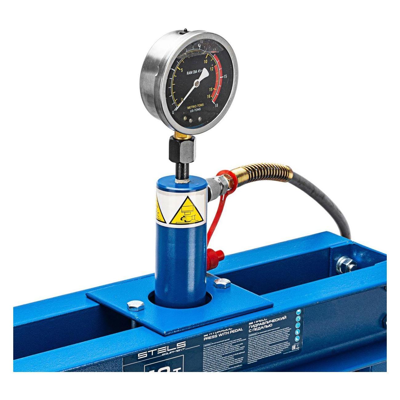 Пресс ручной, гидравлический STELS 12 т, комплект из 2 частей, ширина стола 514 мм, вес 71 кг