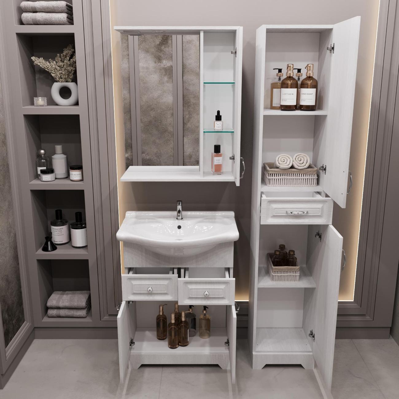 Тумба для ванной Stella Polar Кармела 65