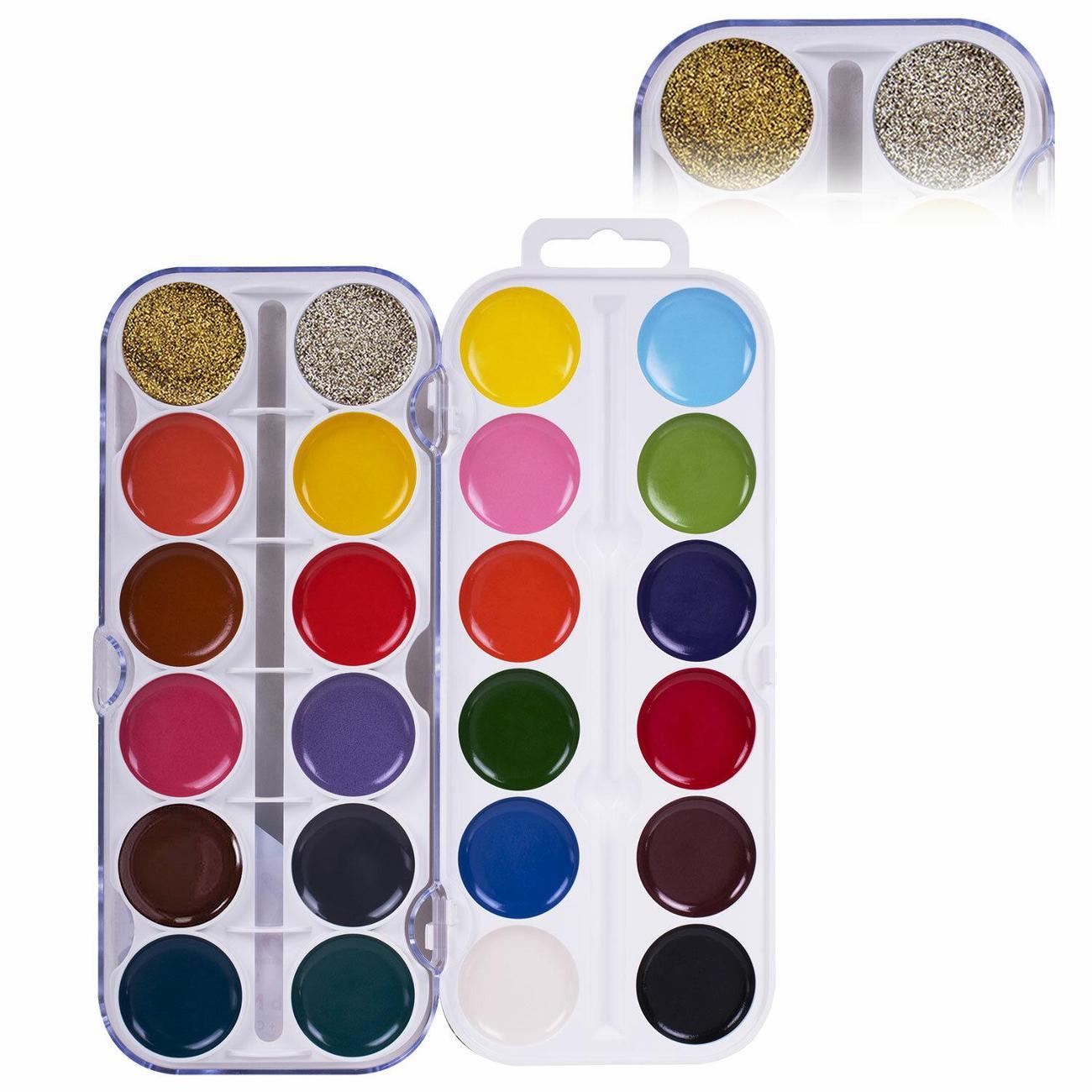 Краска художественная Юнландия Акварель медовая ЮНЛАНДИЯ Юный Волшебник 22+2цв