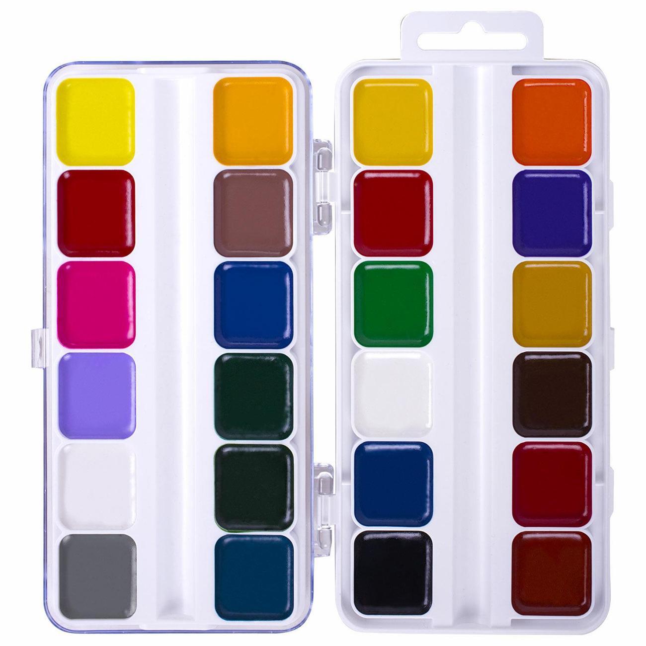 Краска художественная Юнландия Акварель медовая ЮНЛАНДИЯ Веселый шмель NEW 24цв