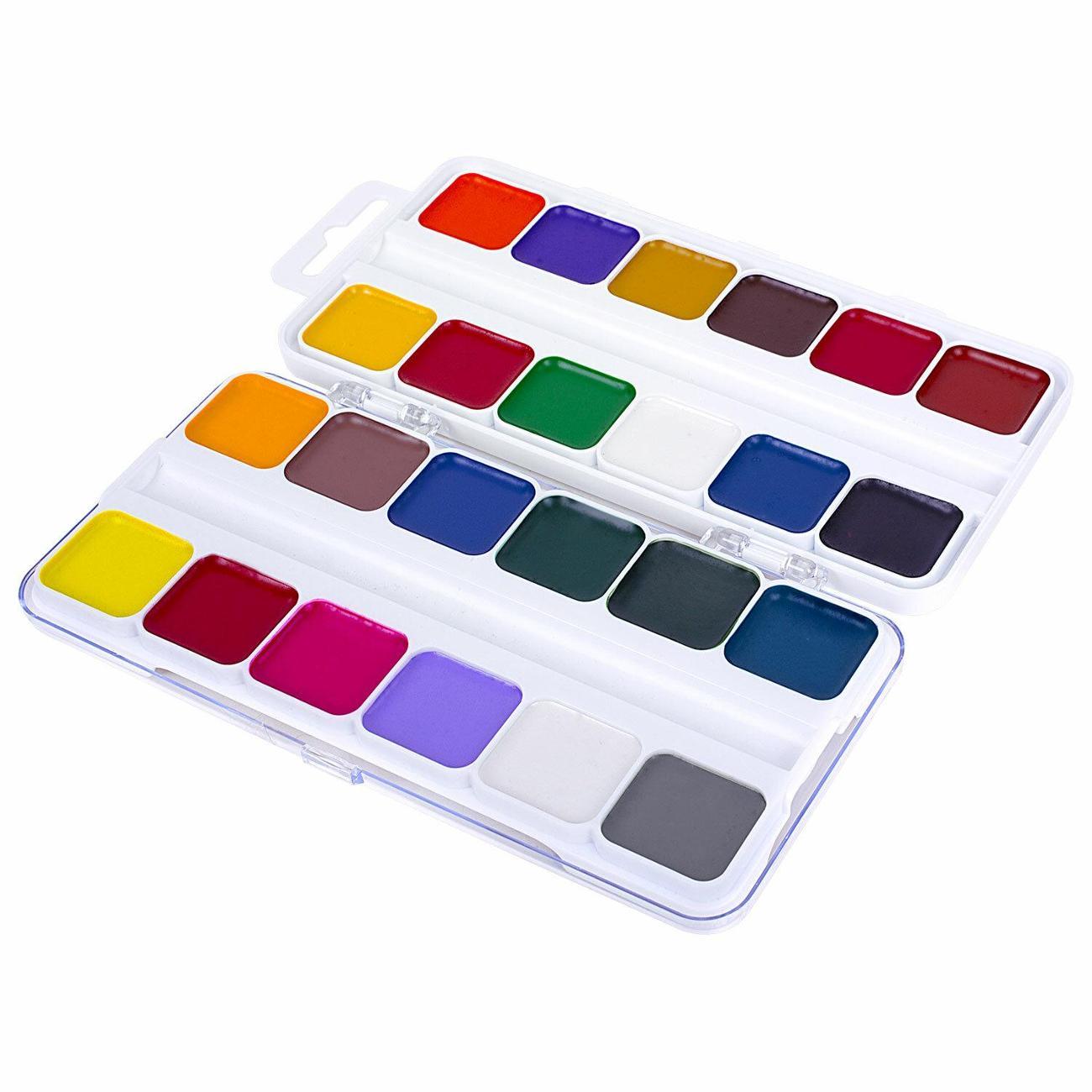 Краска художественная Юнландия Акварель медовая ЮНЛАНДИЯ Веселый шмель NEW 24цв