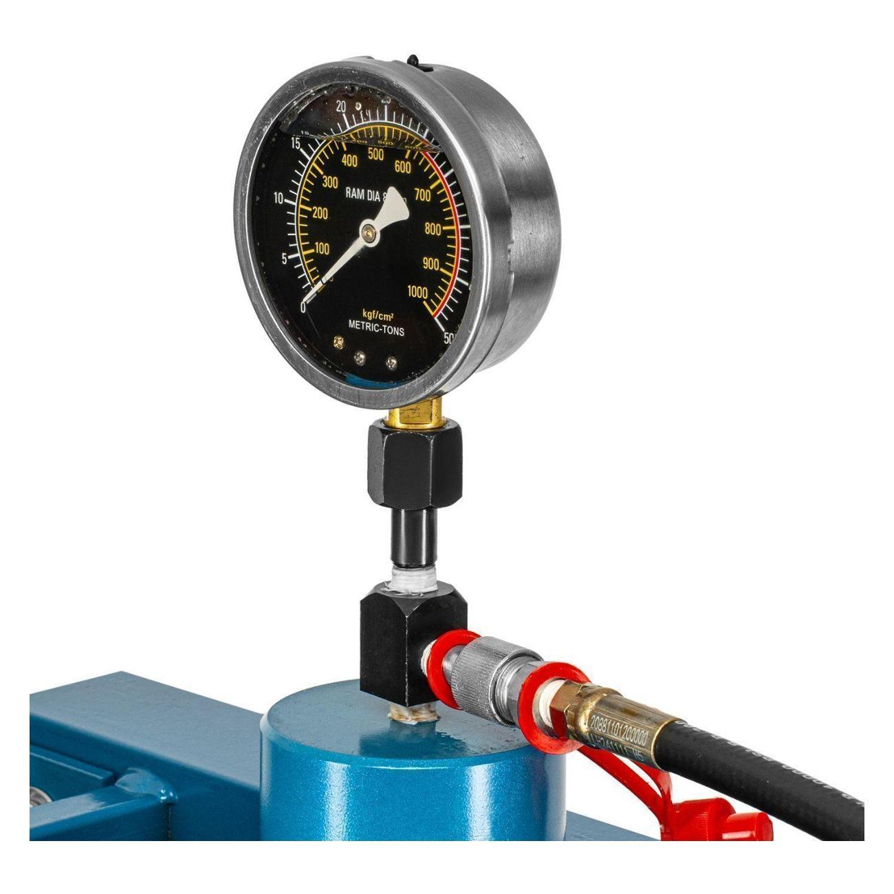 Пресс ручной, гидравлический STELS с манометром и педалью, 30 т