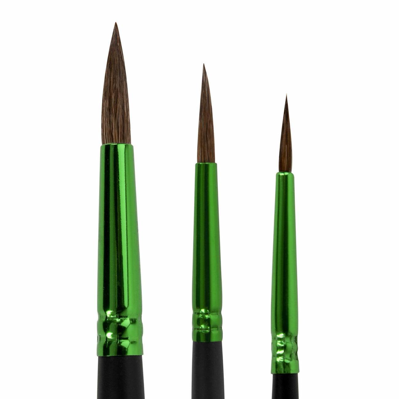 Кисть художественная Brauberg Кисти BRAUBERG Premium 3шт (пони кр №2, 4, 7)