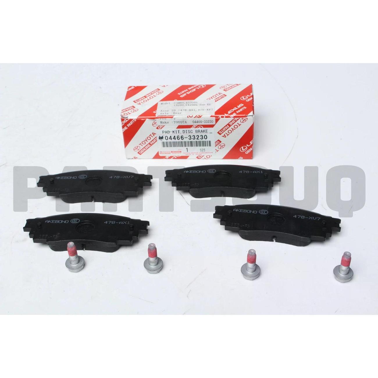 Колодка автомобильная Toyota 04466-33230