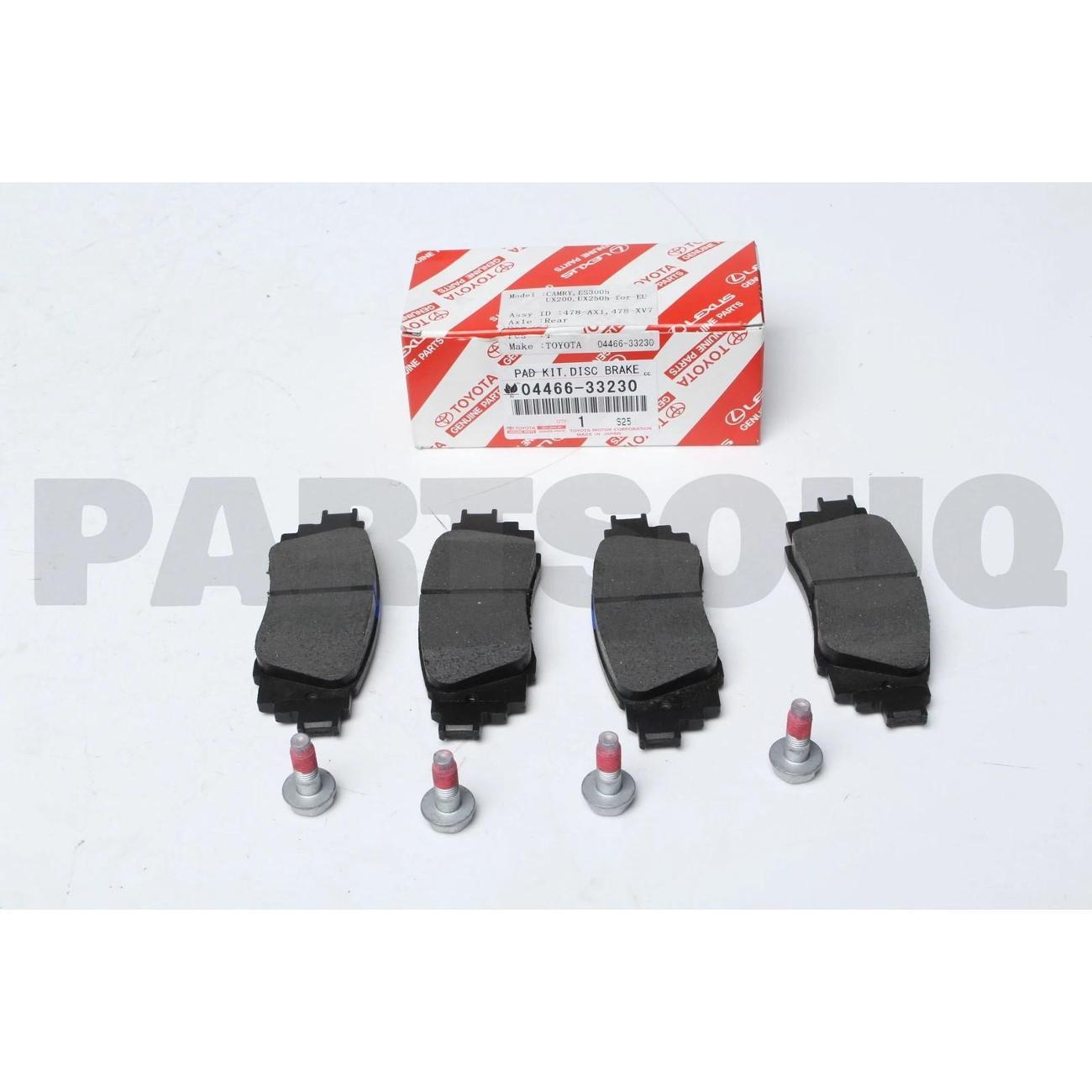 Колодка автомобильная Toyota 04466-33230