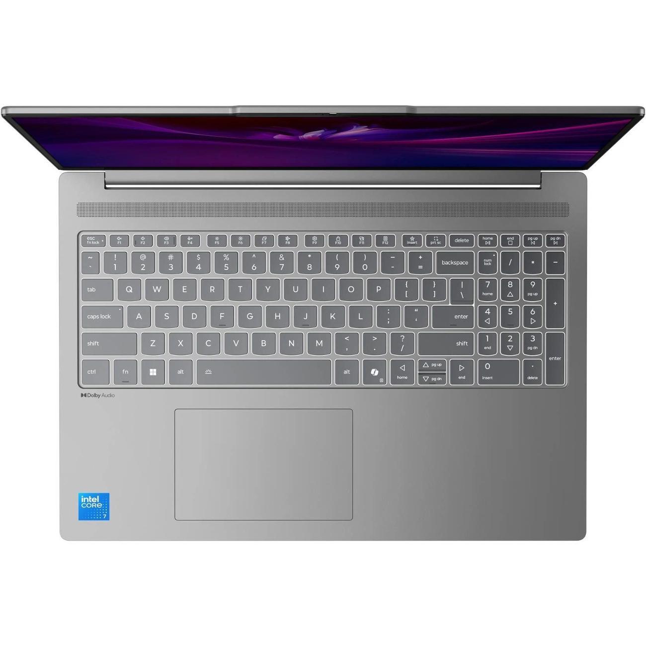 Ноутбук Lenovo IdeaPad Slim 5 16IRH10R Core 7 240H 32Gb/1Tb Intel Graphics OLED 2.8K (2880x1800) без ОС grey WiFi BT Cam (83J1001FRK)