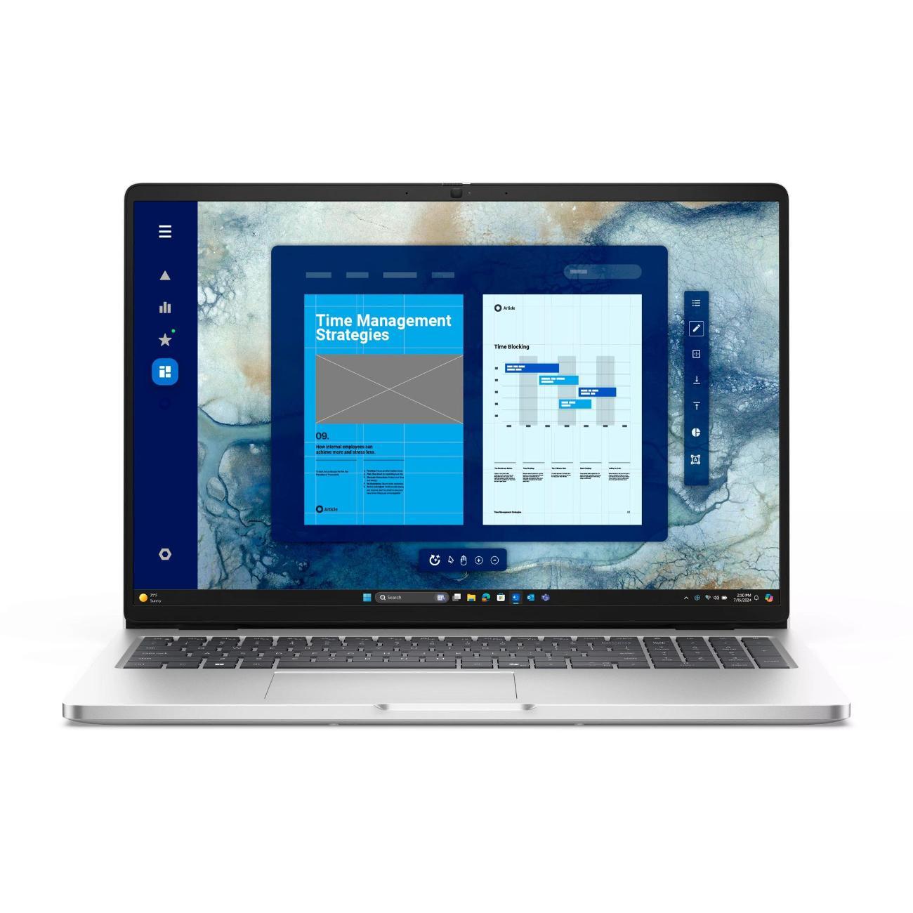 Ноутбук Dell Pro 16 Core Ultra 5 235U 16Gb SSD512Gb Intel Graphics 16" IPS FHD+ (1920x1200) Linux silver WiFi BT Cam (PRO16-5653)