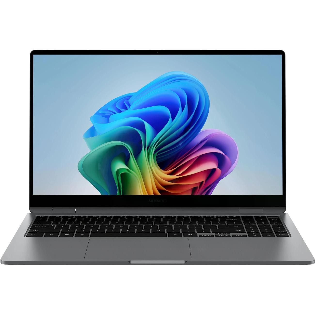 Ноутбук Samsung Galaxy Book 5 360 NP750 Core Ultra 7 256V 16Gb/512Gb Intel Arc 140V AMOLED Touch FHD (1920x1080) Windows 11 Home English grey WiFi BT Cam (NP750QHA-LG2IN)